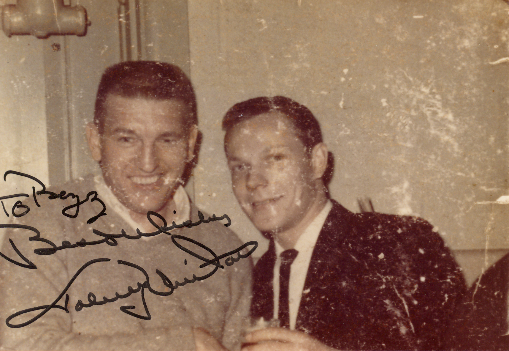 Johnny Unitas and Buzz Gutowski