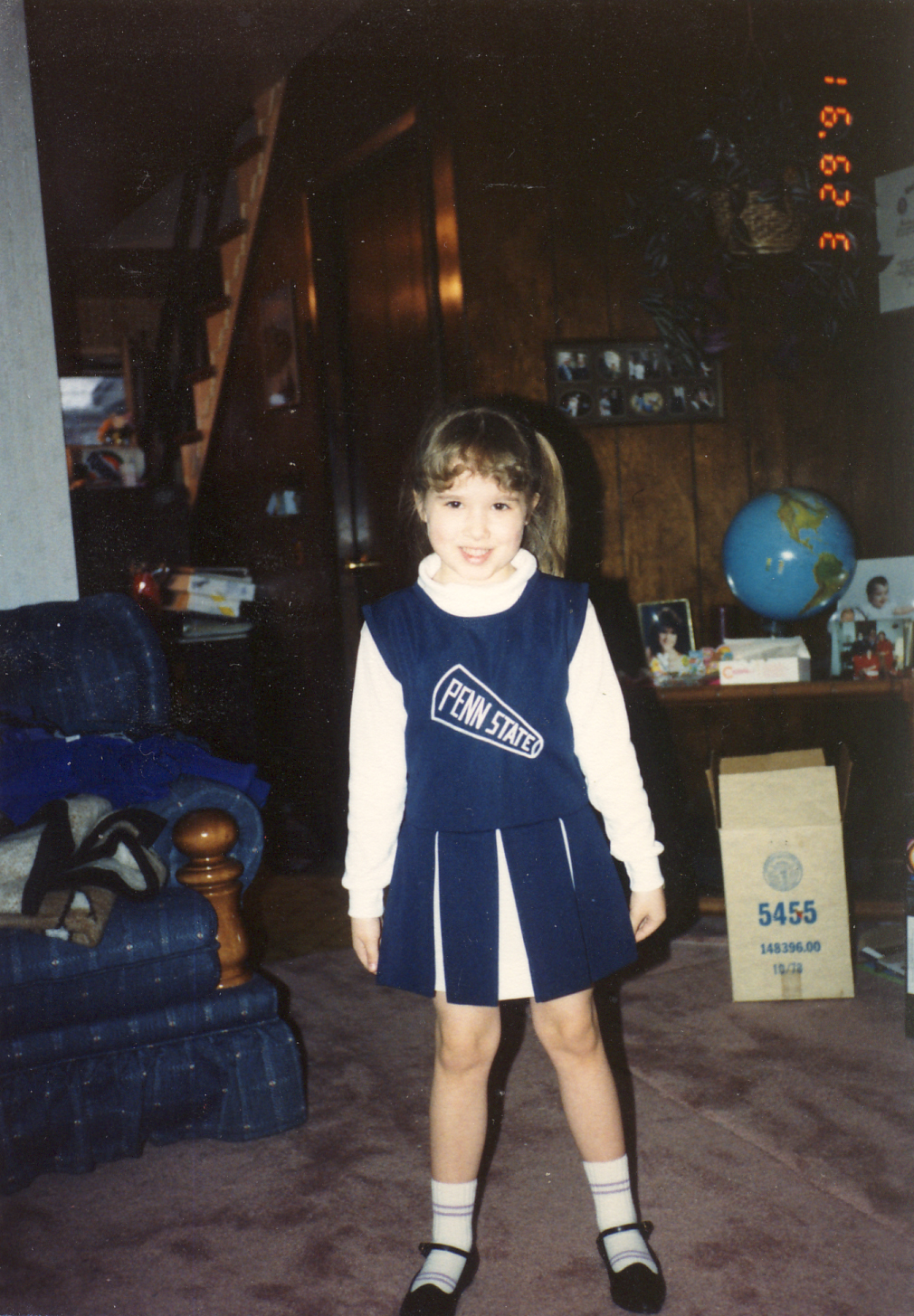 Kathy as Penn State cheerleader