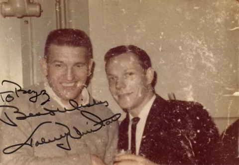 Johnny Unitas and Buzz Gutowski