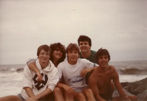 Cousins at the beach