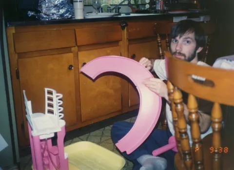 Marty builds a Barbie Dream House